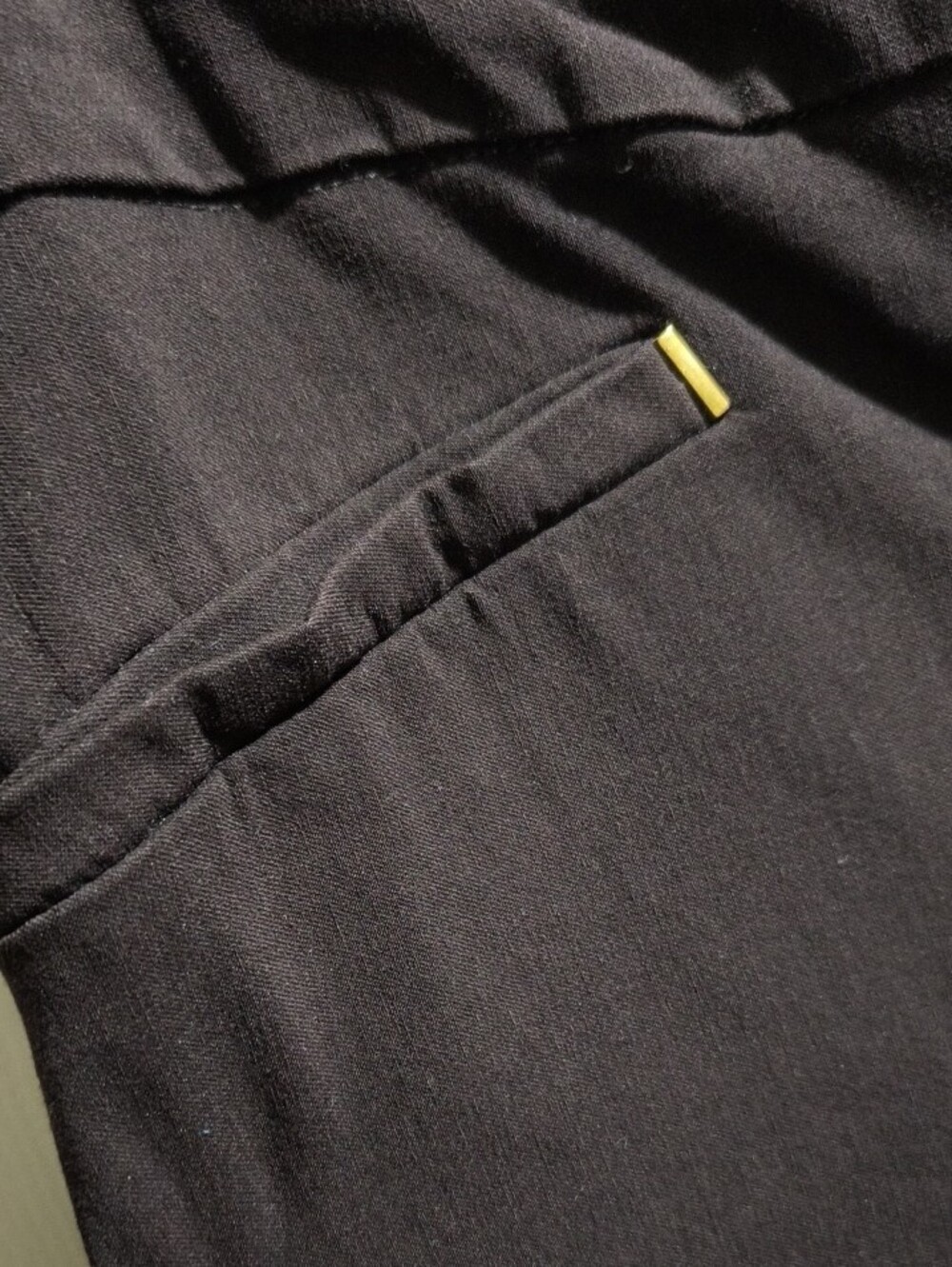 Briggs New York Chocolate Brown Straight Leg Ponte Pants - Picture 3 of 4